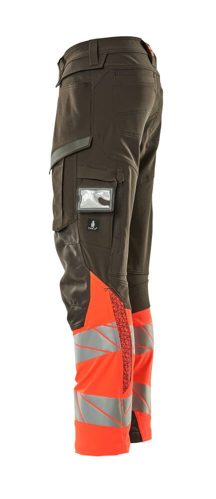 Mascot Accelerate Safe Warnschutz Bundhose Kl.1 19179-511 – dunkelanthrazit/rot