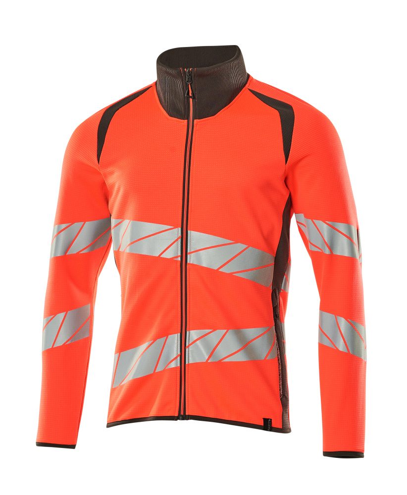 Mascot Accelerate Safe Warnschutz Sweatjacke – rot/dunkelanthrazit