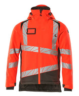 Mascot Accelerate Safe Warn-Winterjacke zweifarbig – rot/dunkelanthrazit