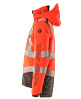 Mascot Accelerate Safe Warn-Winterjacke zweifarbig – rot/dunkelanthrazit