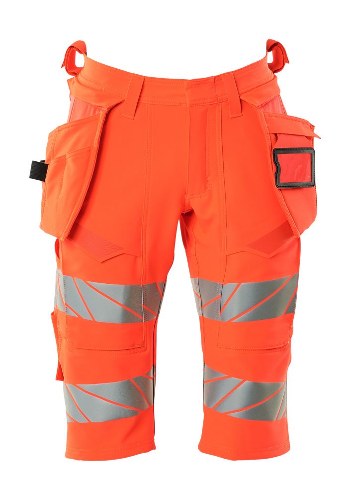 Mascot Accelerate Safe Warn-Handwerkershorts – rot