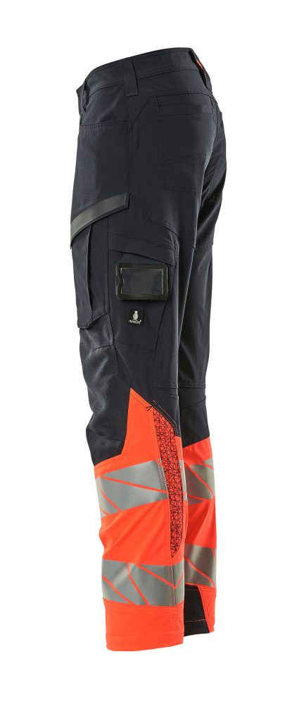 Mascot Kl.1 Accelerate Safe Warn Stretchbundhose – schwarzblau/rot