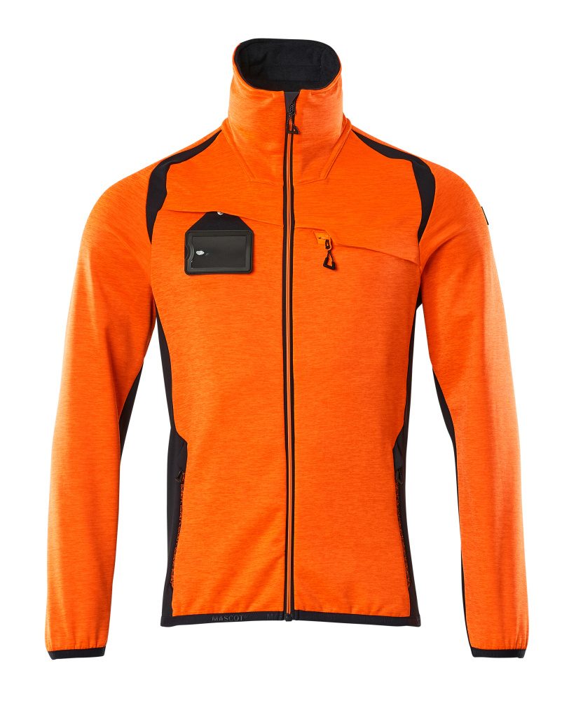 Mascot Accelerate Safe Fleecejacke – orange/schwarzblau