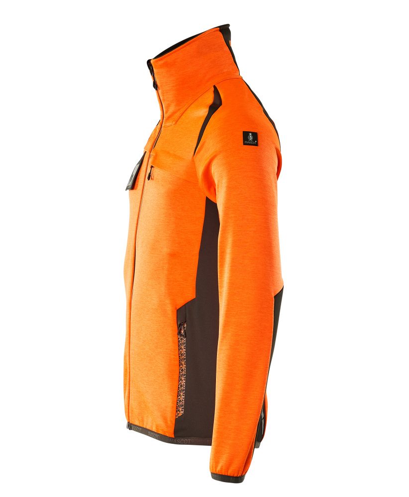 Mascot Accelerate Safe Fleecejacke – orange/dunkelanthrazit