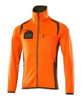 Mascot Accelerate Safe Fleecejacke – orange/moosgrün