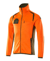 Mascot Accelerate Safe Fleecejacke – orange/moosgrün