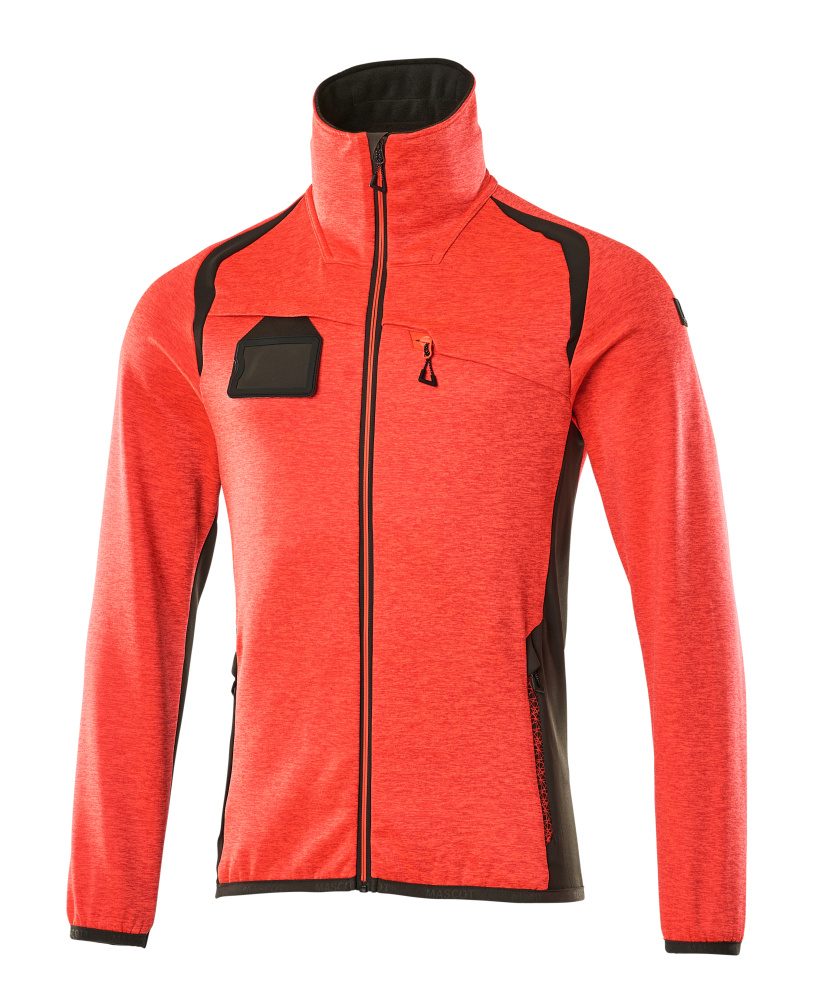 Mascot Accelerate Safe Fleecejacke – rot/dunkelanthrazit