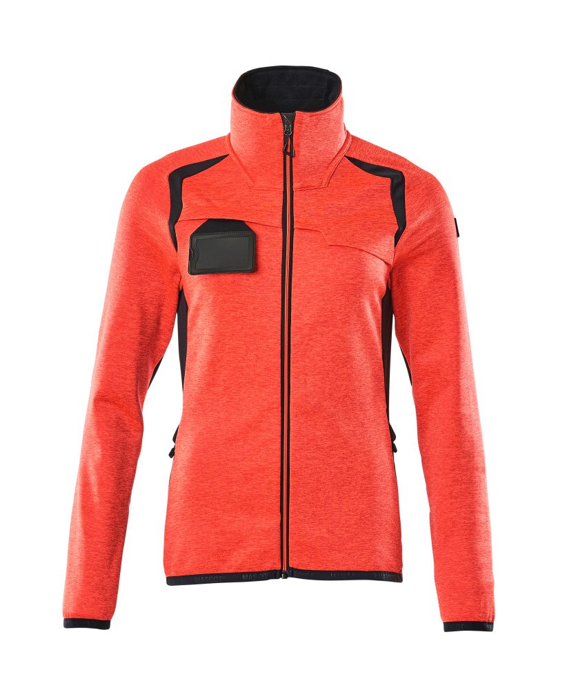 Mascot Damen Accelerate Safe Fleecejacke – rot/schwarzblau
