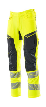 Mascot Accelerate Safe Masco Warnschutz Bundhose Stretch – gelb/schwarzblau