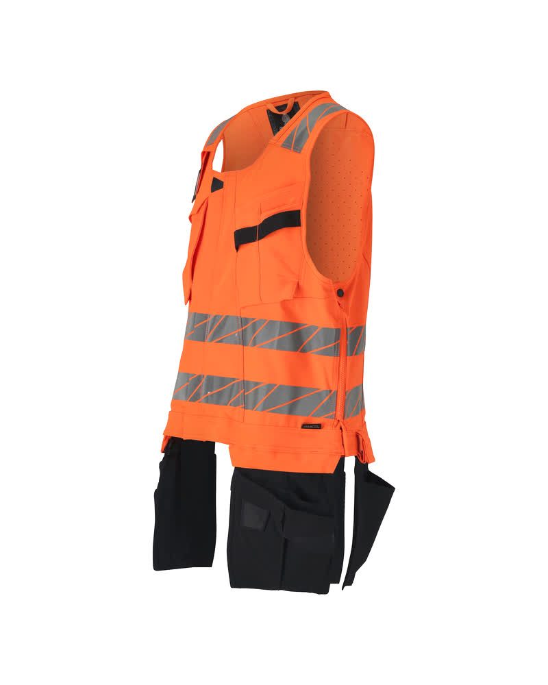 Mascot Accelerate Safe Warnschutz Montageweste – orange/schwarzblau