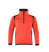 Mascot Accelerate Safe Kinder HiVis Fleecepullover – rot/schwarzblau
