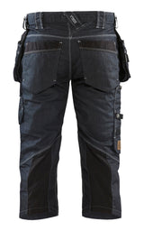 Blåkläder 1991 Jeans-Piratenhose Stretch X1900 – marine/schwarz