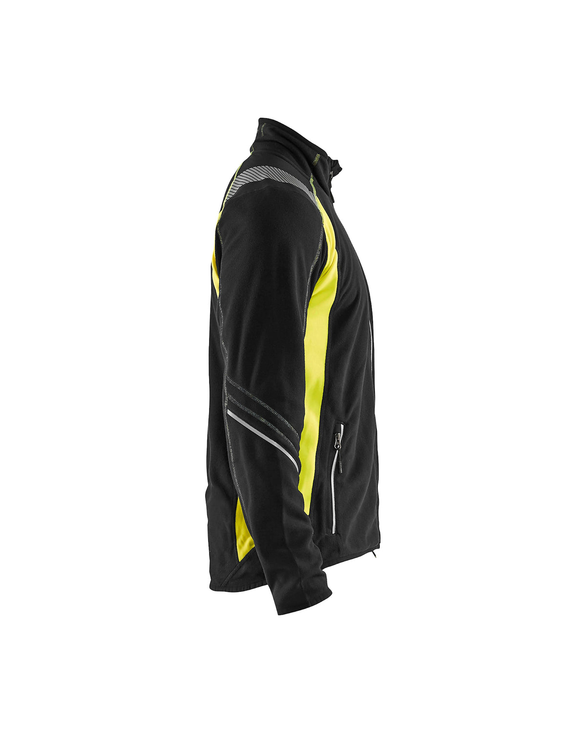 Blåkläder 4993 Microfleece-Jacke – schwarz/gelb