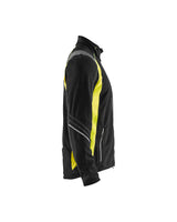 Blåkläder 4993 Microfleece-Jacke – schwarz/gelb