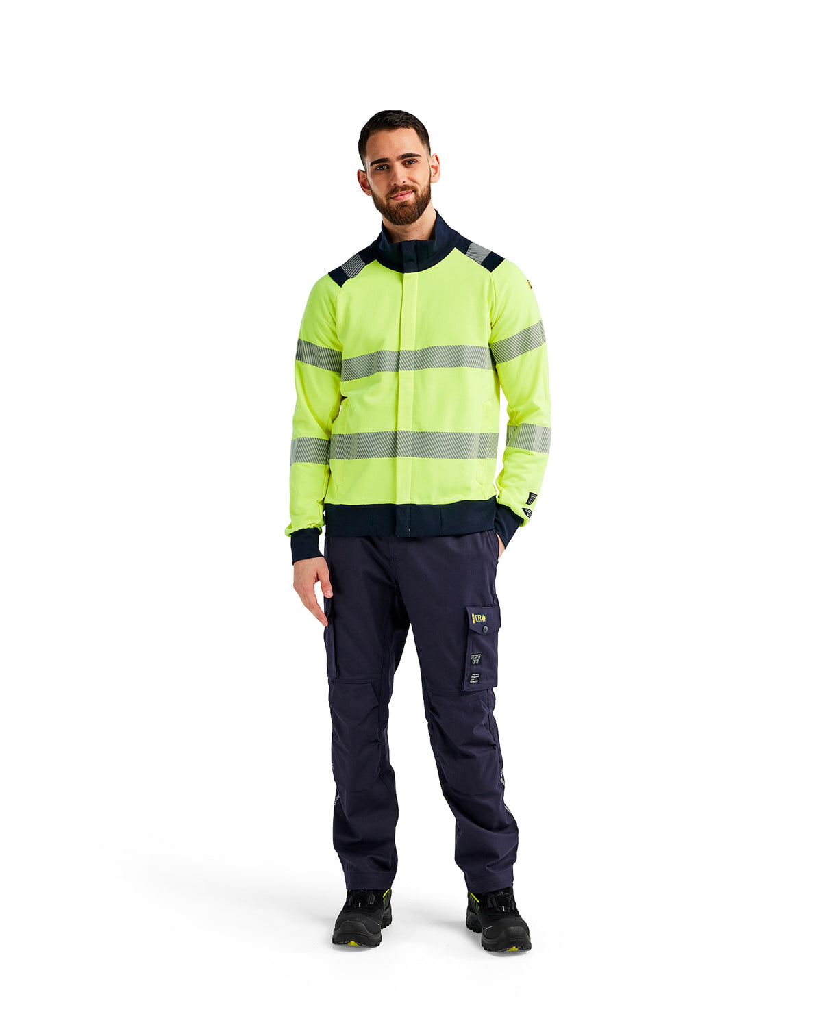 Blåkläder 3461 Multinorm Sweatjacke Kl. 2 gelb – gelb