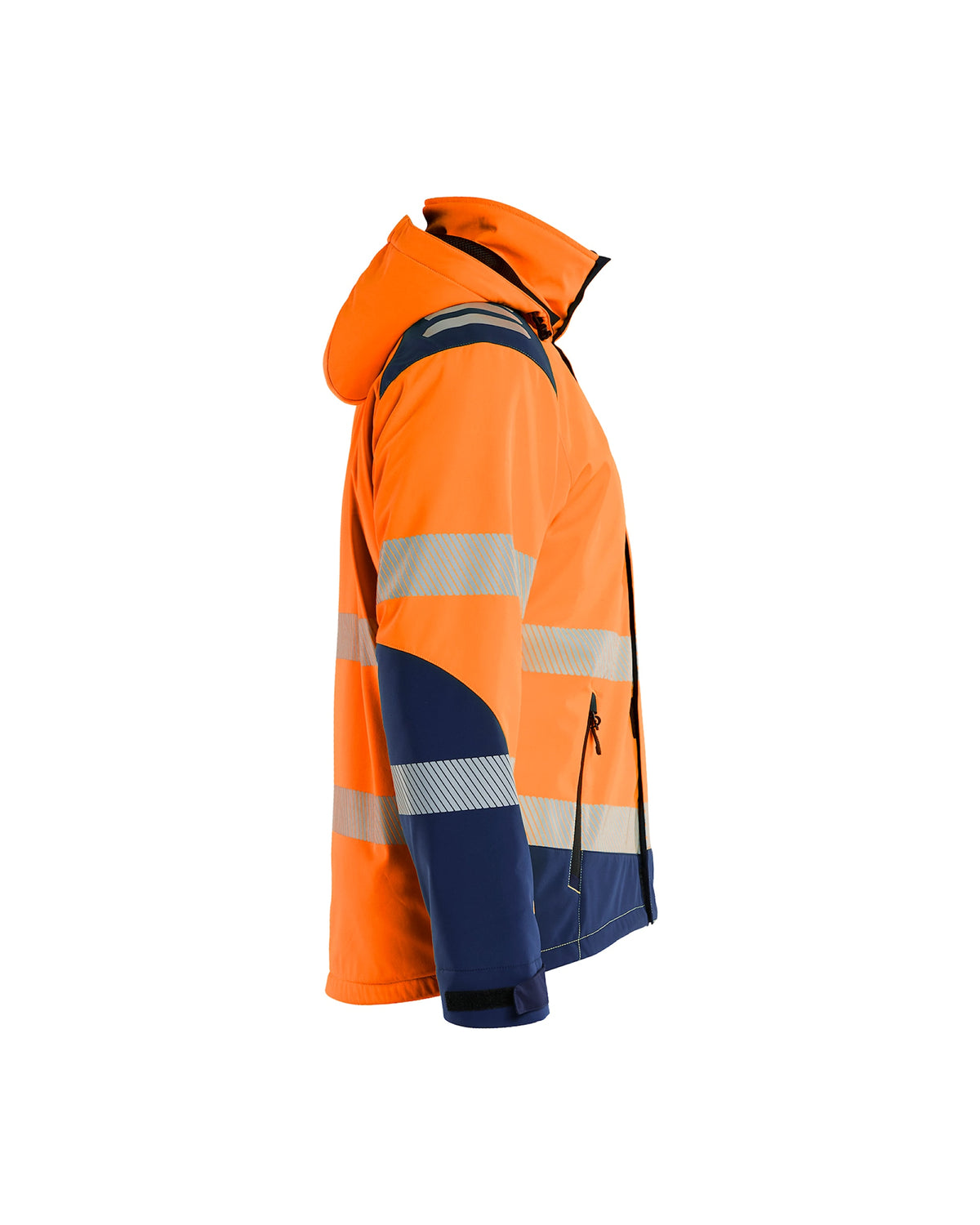 Blåkläder 4400 Blakläd Warnschutz Shoftshell Winterjacke – orange/marine