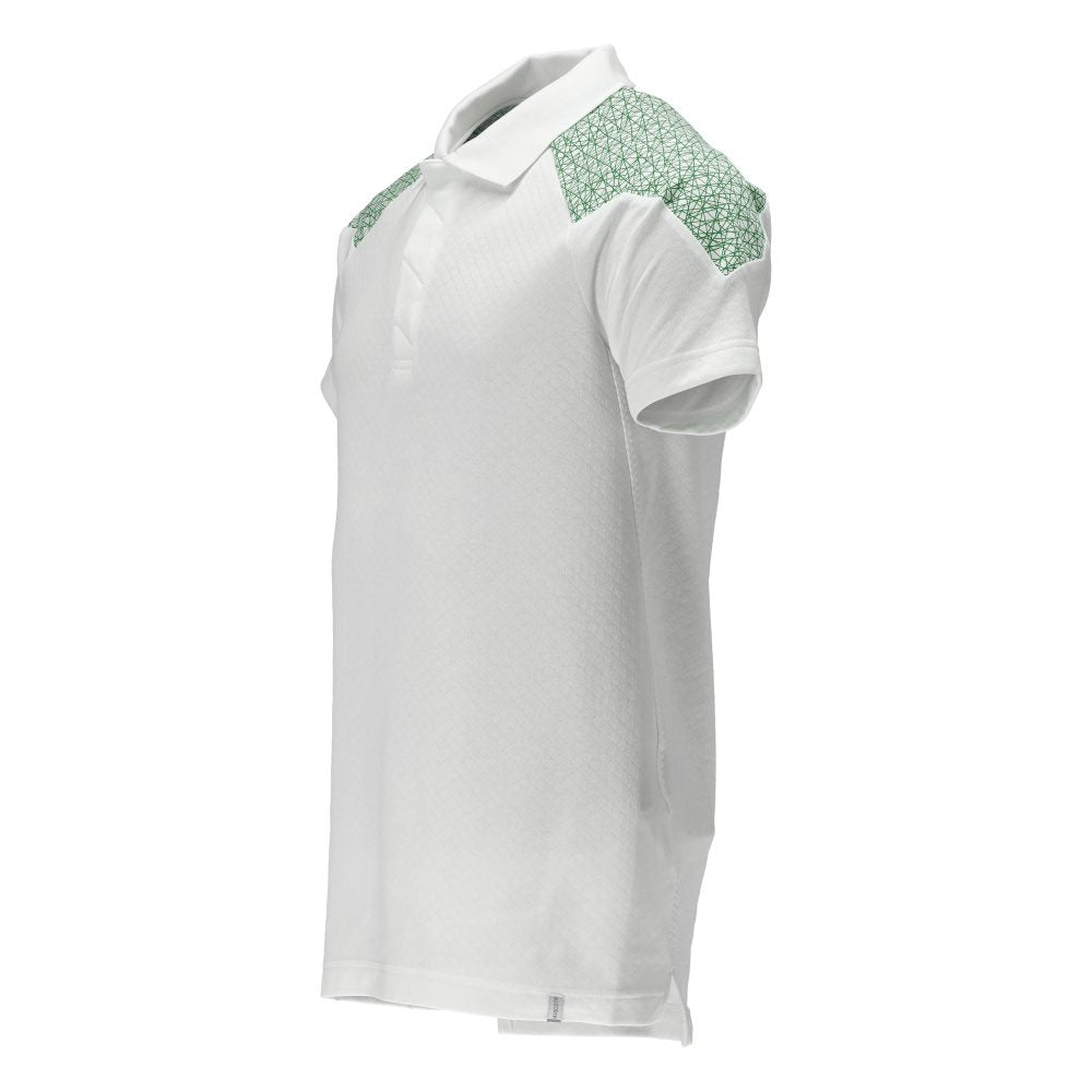 Mascot 20083-933 Food & Care Polo-Shirt – weiß/grasgrün