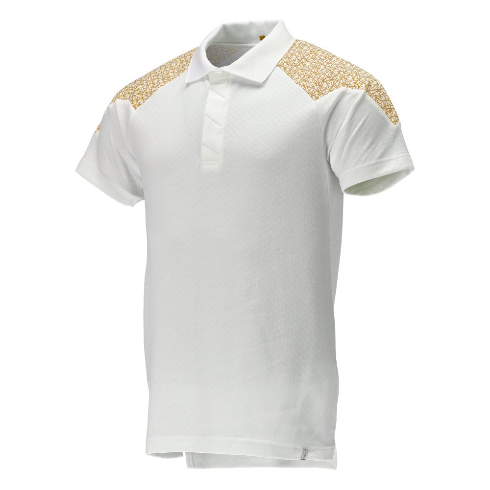 Mascot 20083-933 Food & Care Polo-Shirt – weiß/currygelb