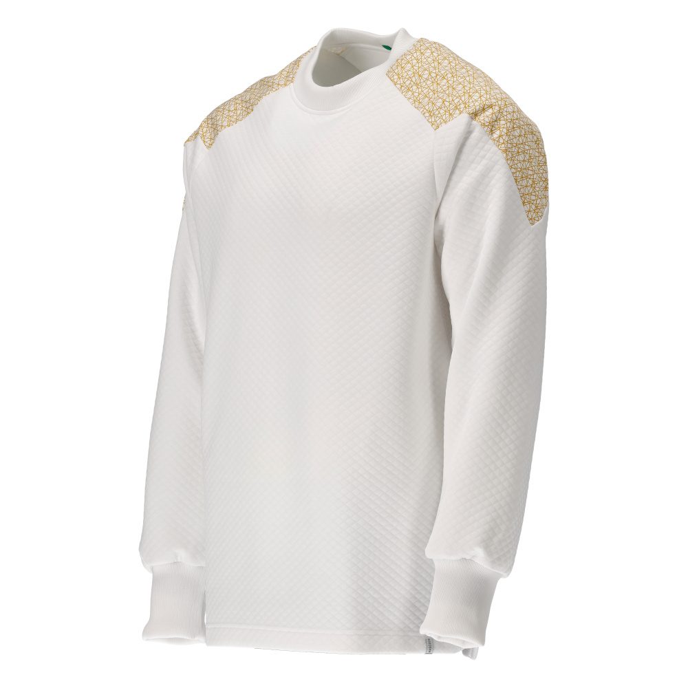 Mascot 20084-932 Food & Care Sweatshirt – weiß/currygelb