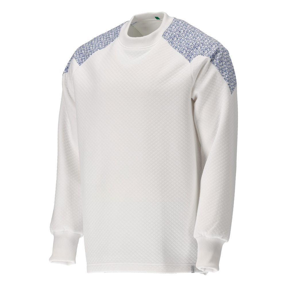 Mascot 20084-932 Food & Care Sweatshirt – weiß/azurblau