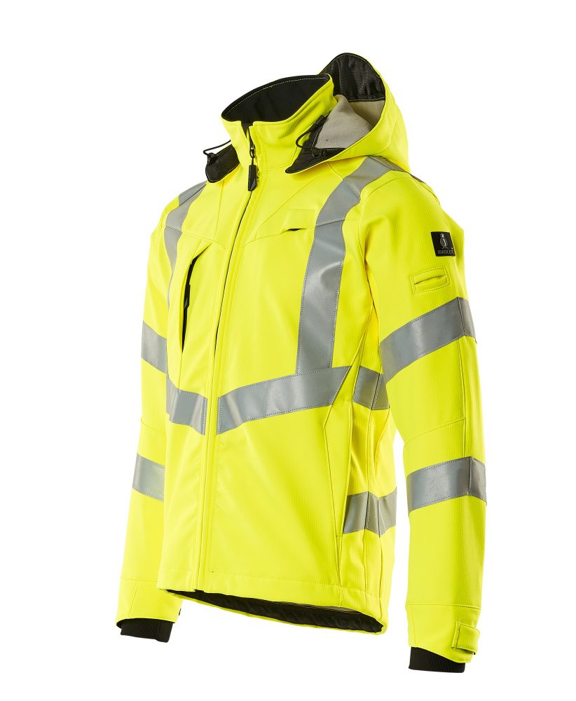 Mascot Blacklpool Safe einfarb Warn Softshelljacke – gelb