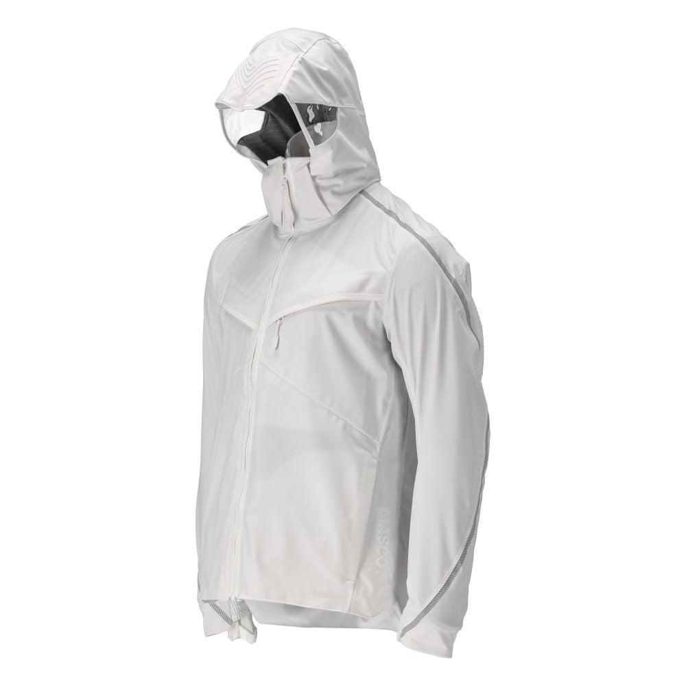 Mascot 22001-657 Customized Hardshell-Regenjacke – weiß