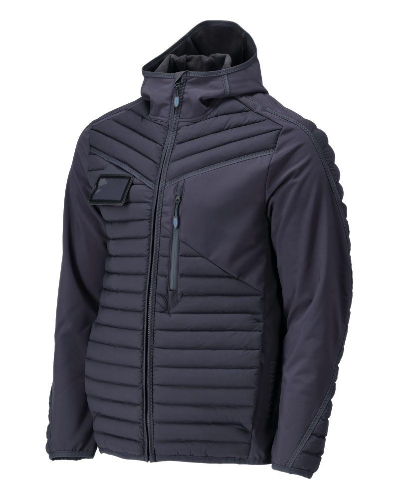 Mascot 22215-607 Customized Kapuzen-Steppjacke – schwarzblau