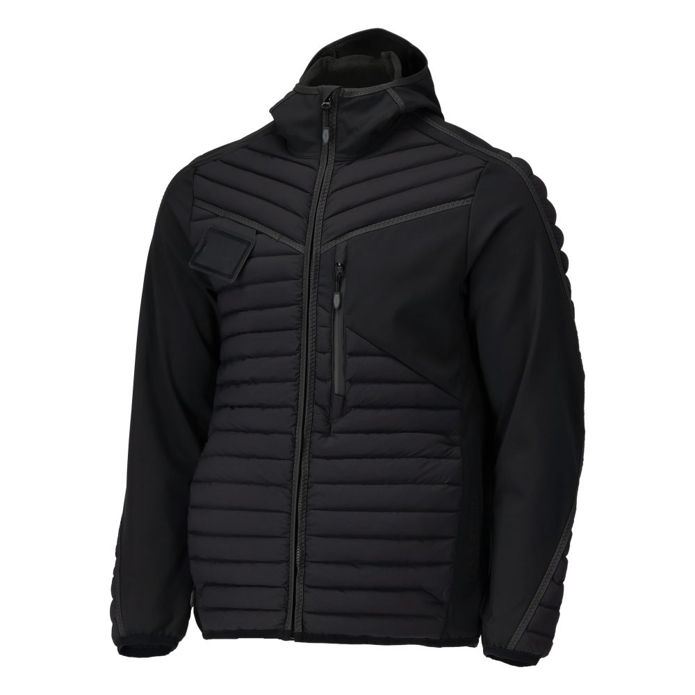 Mascot 22215-607 Customized Kapuzen-Steppjacke – schwarz