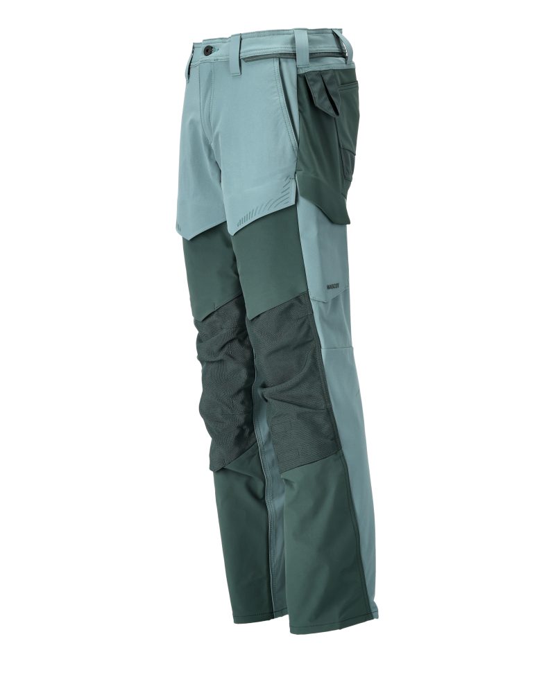 Mascot 22379-311 Customized Stretch Bundhose – hell-waldgrün/waldgrün
