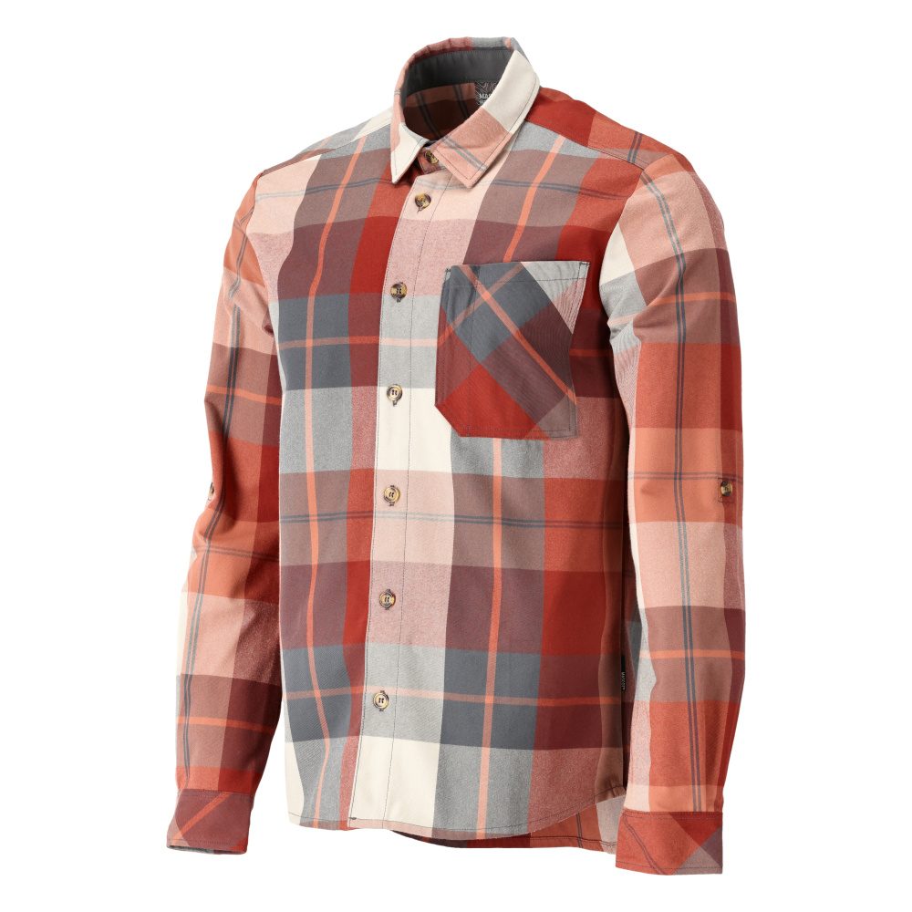 Mascot 22904-446 Customized Flanellhemd – herbstrot-kariert