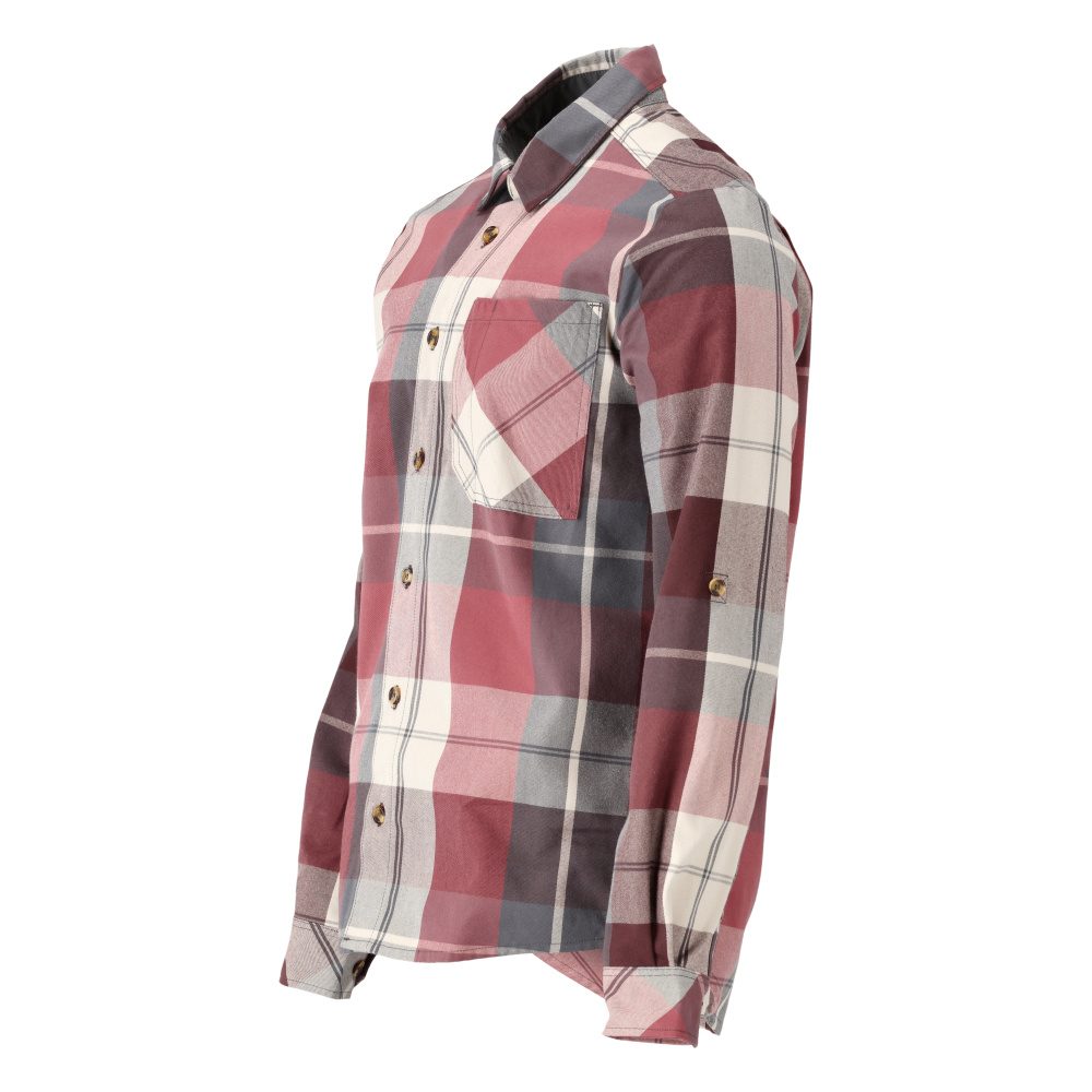 Mascot 22904-446 Customized Flanellhemd – bordeaux-kariert
