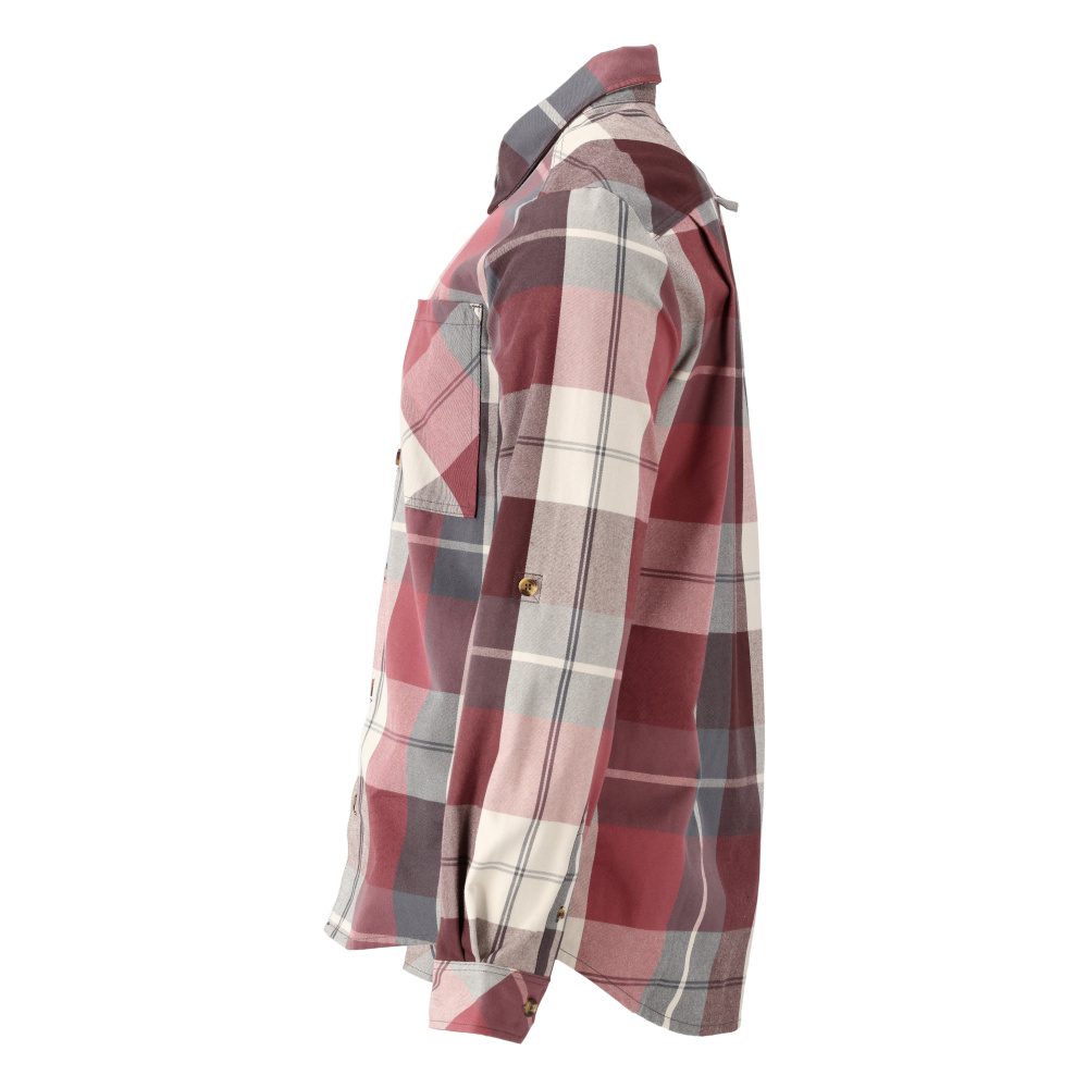 Mascot 22904-446 Customized Flanellhemd – bordeaux-kariert