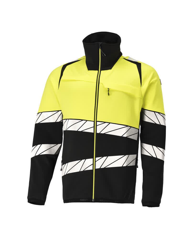 Mascot Accelerate Safe Warnschutz-Fleecejacke – schwarz/leuchtgelb