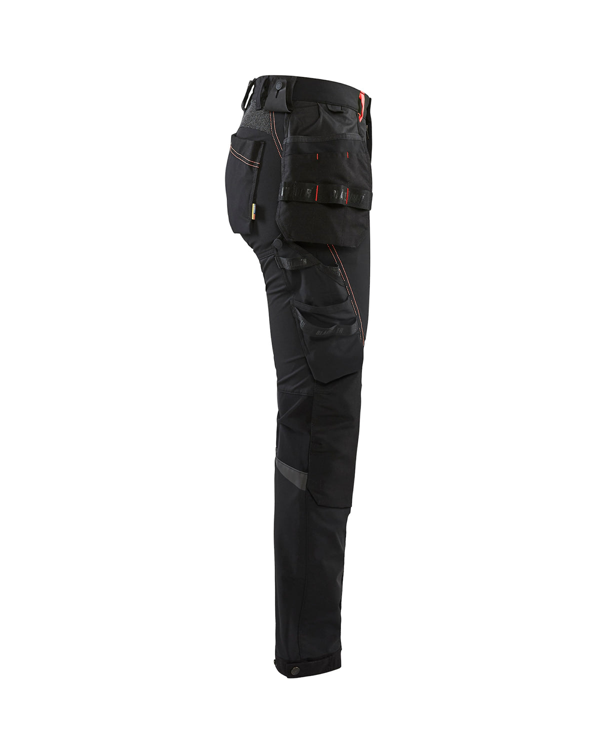 Blåkläder Damen 7192 Stretch Handwerkerhose – schwarz/rot