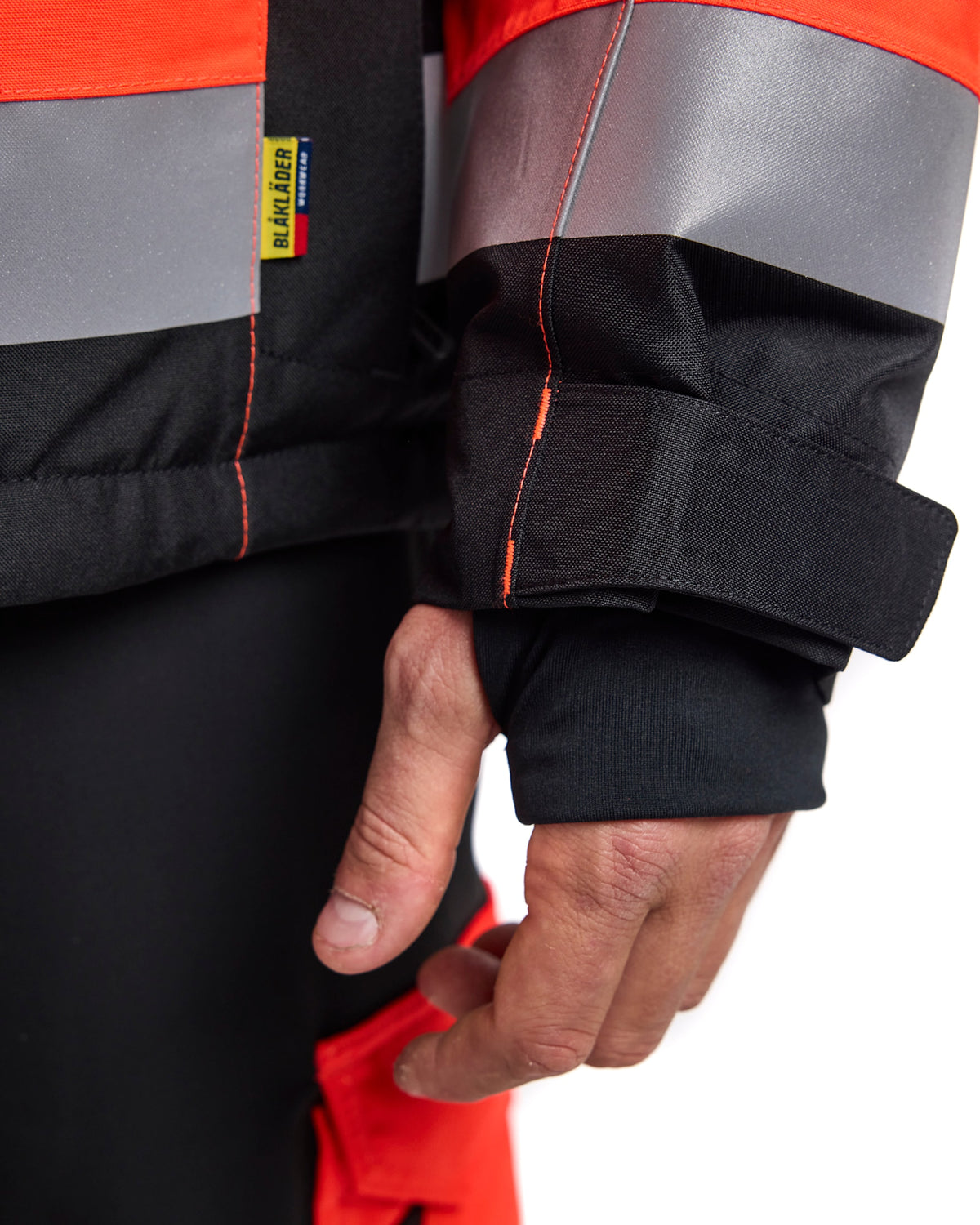 Blåkläder 4780 Warnschutz Winterjacke – rot/schwarz