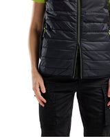 Blåkläder Damen 3864 Unite Steppweste – schwarz/gelb