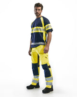 Blåkläder 3337 Warnschutz T-Shirt – marine/gelb