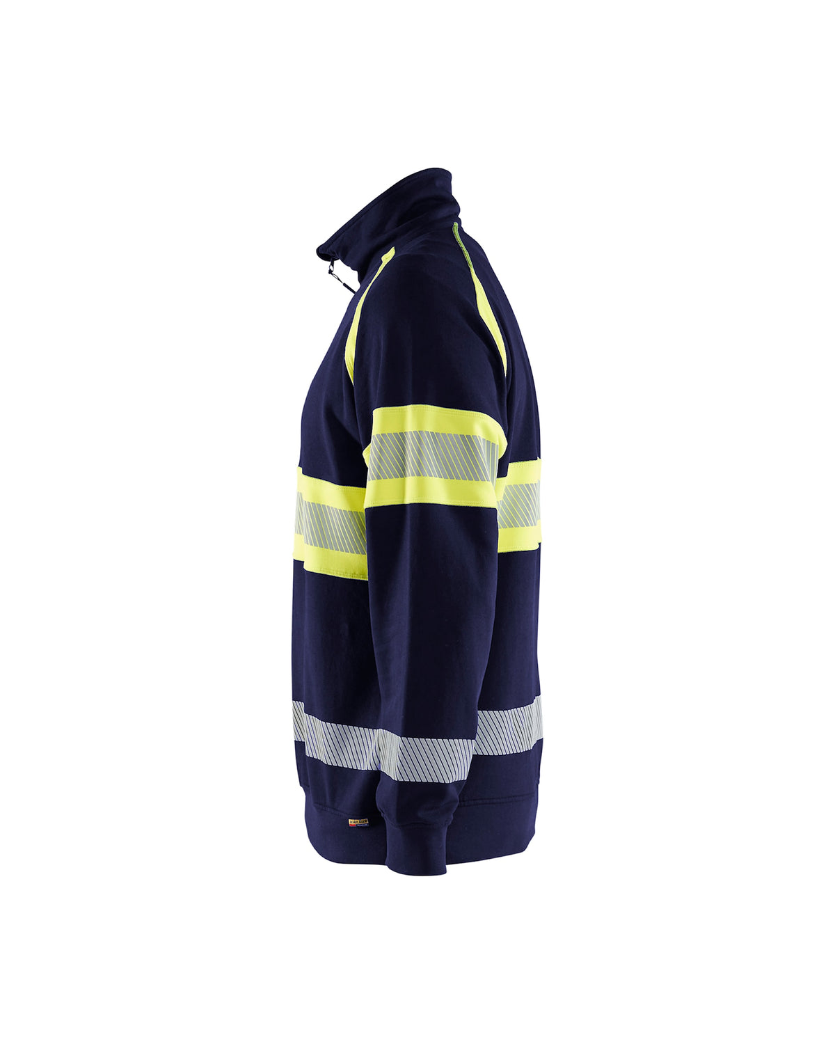 Blåkläder 3553 Warnschutz Zip-Sweatshirt Kl. 1 – marine/gelb