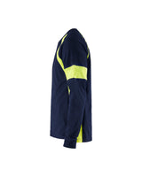 Blåkläder 3520 Langarmshirt – marine/gelb