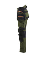 Blåkläder Damen Stretch 7170 Arbeitshose – waldgrün/rost