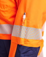 Blåkläder Damen 4436 Warnschutz Regenjacke Kl. 2 – orange/marine