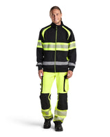 Blåkläder 3551 Warnschutz Sweatjacke Kl. 1 – schwarz/gelb