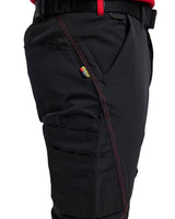 Blåkläder 1422 Stretch Servicehose – schwarz/rot