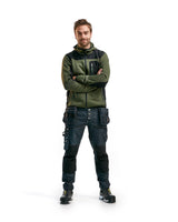 Blåkläder 4930 mit Softshell Strickjacke – armygrün/schwarz