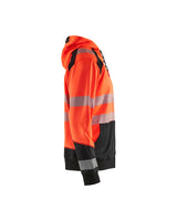 Blåkläder 3546 Warnschutz Kapuzen-Sweatshirt – rot/schwarz