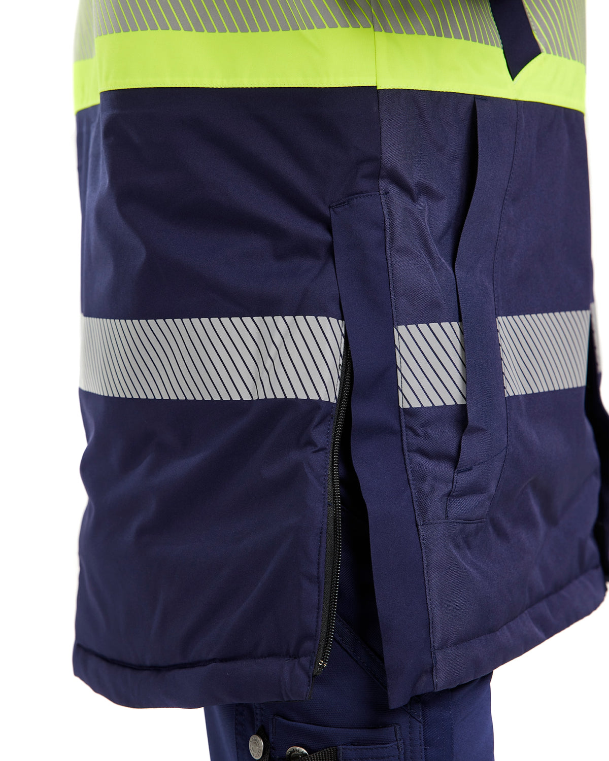 Blåkläder 4485 Warnschutz Winterparka Kl. 1 – marine/gelb