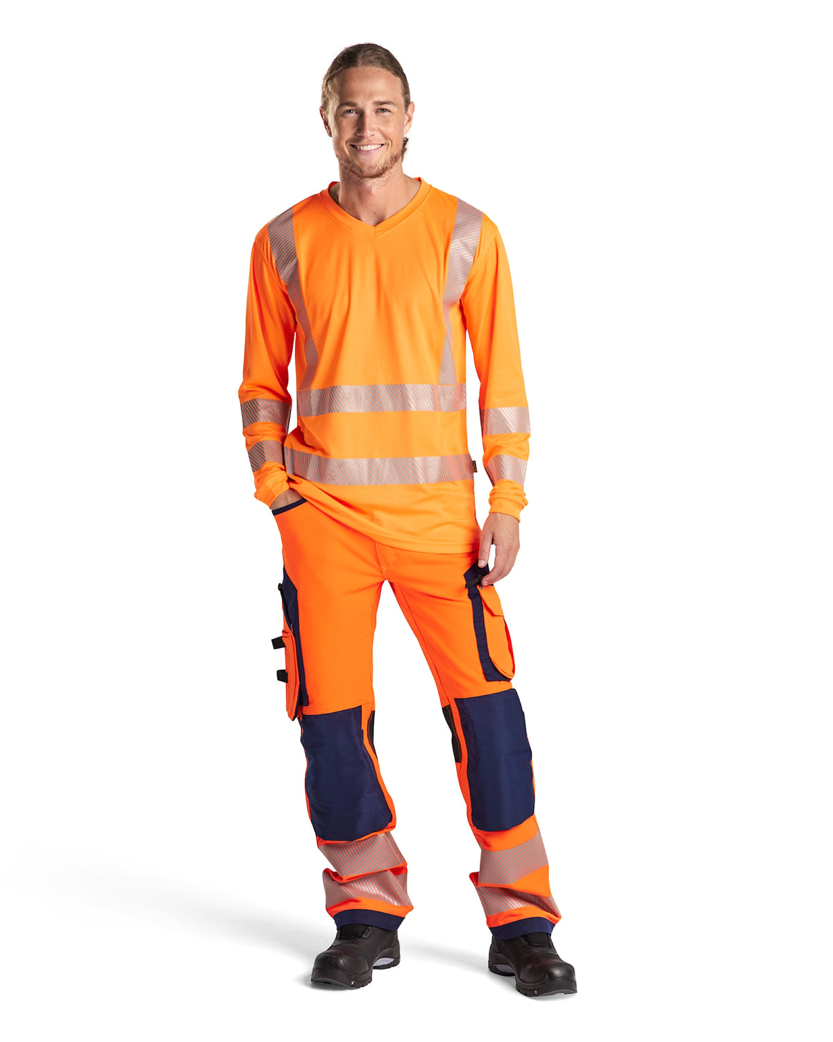 Blåkläder 3385 Warnschutz Langarm-Shirt – orange