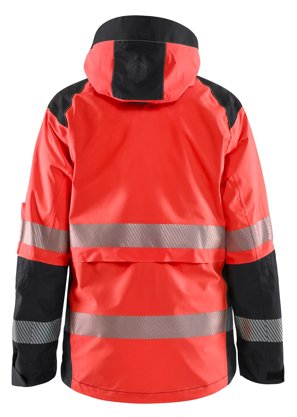 Blåkläder Damen 4436 Warnschutz Regenjacke Kl. 2 – rot/schwarz