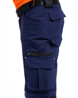 Blåkläder 1193 Warnschutz Stretch-Bundhose Kl. 1 – marine/orange