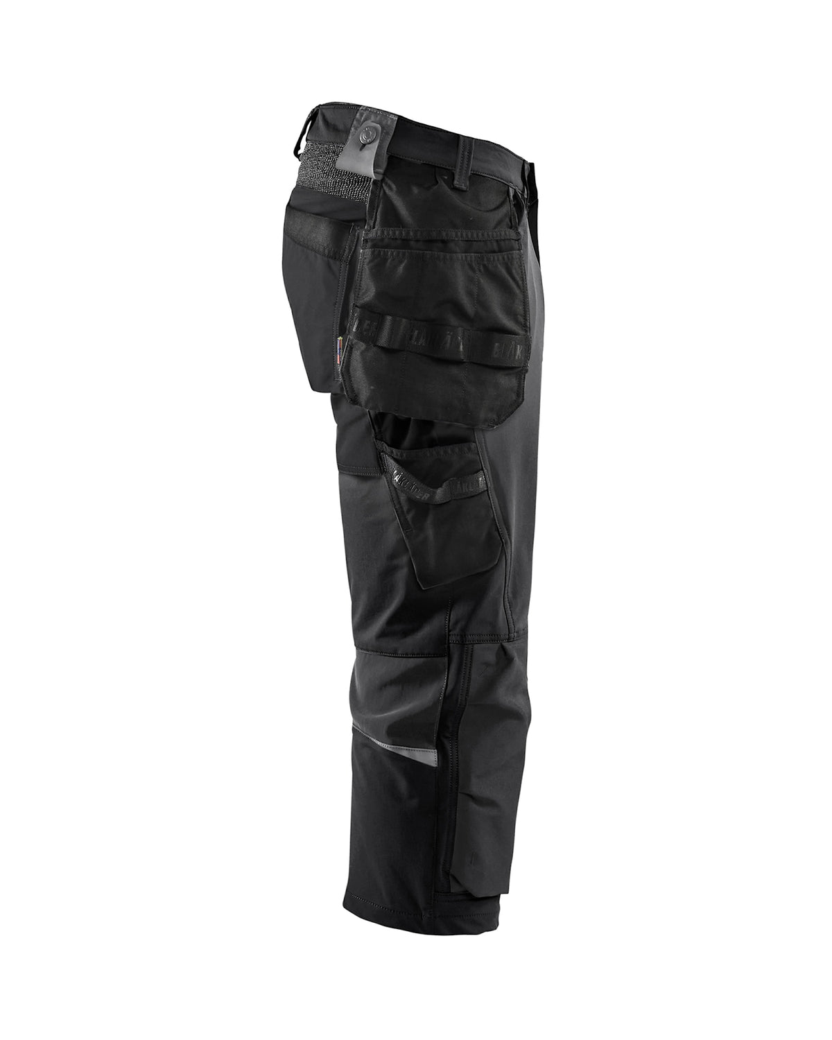 Blåkläder 1521 Stretch Handwerker-Piratenhose – schwarz/dunkelgrau